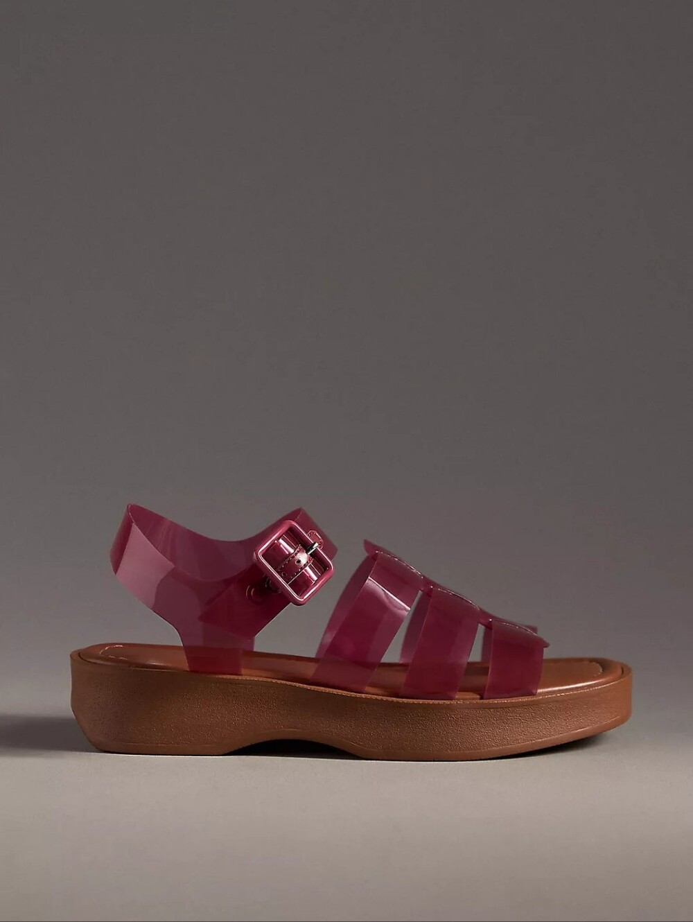 Maeve Shoes Womens Pink Jelly Strappy Platform Sandals Fishermen Beach 39 9